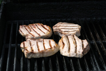 Grilling porkchops 