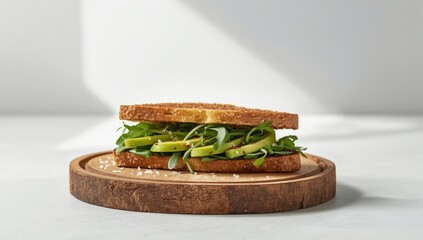 Avocado sandwich featuring creamy slices on toasted bread, emphasizing healthy fats, Nutrition Awareness Week