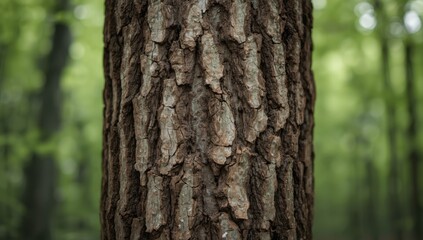 Fototapeta premium Detailed image of tree bark highlighting rough texture for text overlay, Earth Day