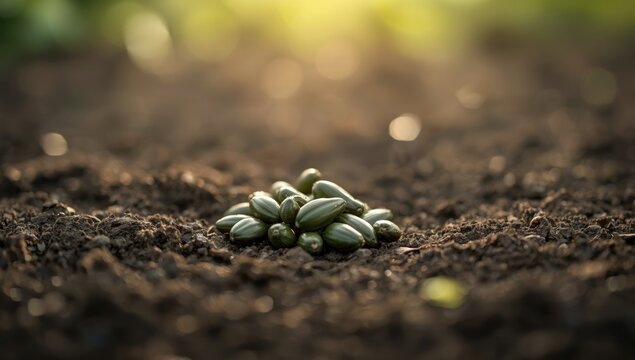Bitter cucumber seeds ready for sowing, focusing on planting process and seed health