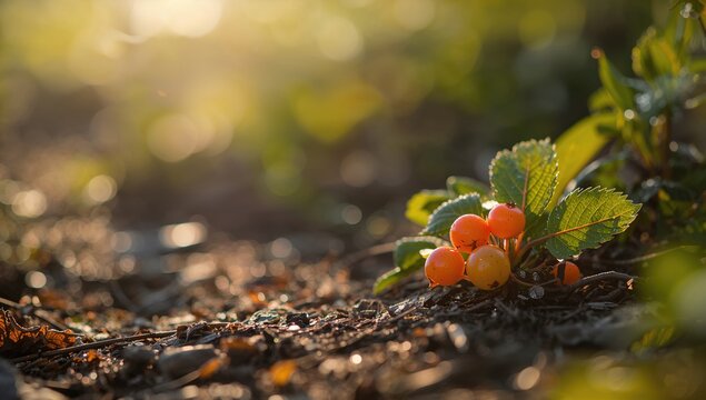 Cluster of cloudberries highlighting their nutrient density as a superfood
