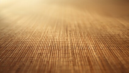 Bamboo Brown Straw Mat Serving