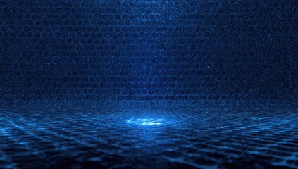 Decorative geometric hexagon pattern background serving as a visual layout for interfaces