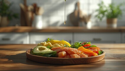 Keto meal featuring low-carb, high-fat ingredients, focusing on reducing heart disease and diabetes risk, for healthy eating habits