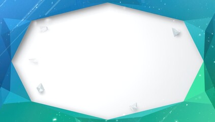 Colorful polygonal patterns creating a modern certificate background, a high-tech aesthetic