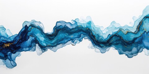 Abstract marble ink pattern created with meticulous alcohol ink painting on textured paper, ideal for background or design elements