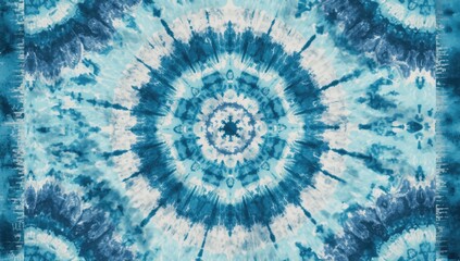 Winter tie dye pattern with textured borders, ideal for textile design and artistic projects