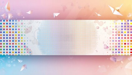 Colorful circles and spheres in an abstract halftone pattern serving as a dynamic backdrop for visual graphics or editorial headers