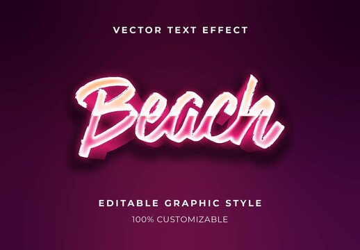 Gradient Glow Script Vaporwave Text Effect