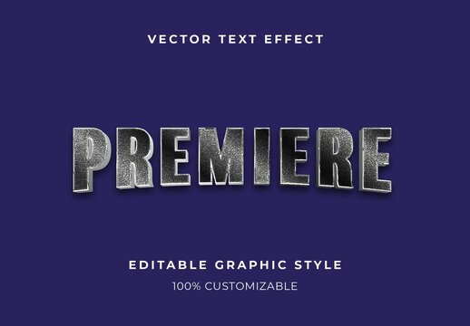 Black And Silver Movie Trailer Style Text Effect Grunge Strong Font