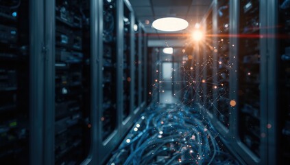 Network hardware featuring structured cabling and data transmission equipment, focusing on system efficiency, International Cybersecurity Awareness Week