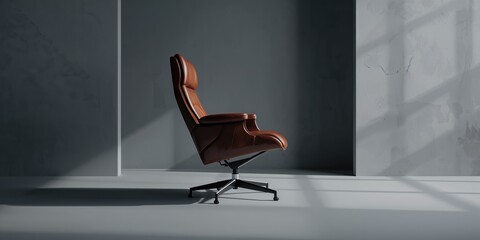 Genuine leather executive office chair highlighting adjustable features for comfort, workplace wellness day