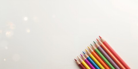 Pencil with colorful graphic design featuring wood and vibrant hues, suitable for layout backgrounds