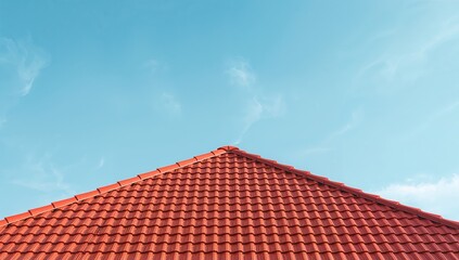Isolated building with a red tile roof highlighting regional construction styles, relevant for cultural heritage promotion