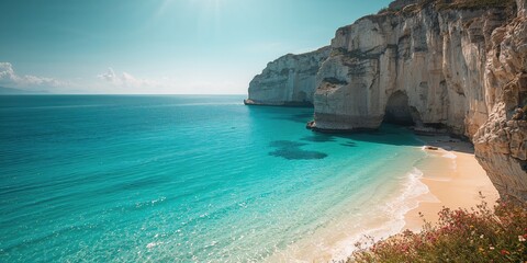 Jagged rock formations on a steep cliff face used as a scenic landscape feature, highlighting erosion concerns