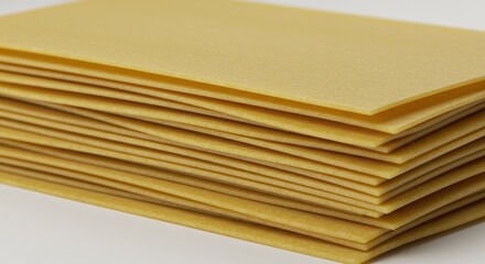 Stacked, thin, golden sheets form layers