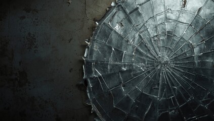 Aged glass with visible cracks serving as a textured backdrop for layout or artistic projects