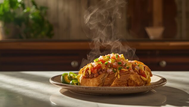 Traditional Mexican molletes featuring bolillo bread, refried beans, cheese, pico de gallo, and protein, ideal for breakfast or brunch
