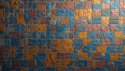 Brightly cleaned tiles with smooth surface used as a UI backdrop for digital interfaces