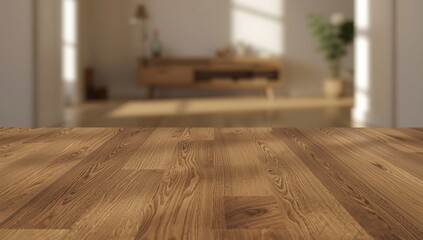 Patterned wood parquet surface serving as a neutral background for visual design and presentation projects