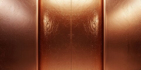 Bronze metal surface featuring abstract textured finish, ideal for architectural accent or interior design