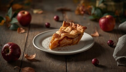 A rustic homemade fruit tart with golden crust and vibrant fruit topping, ideal for bakery product displays, International Bakery Week