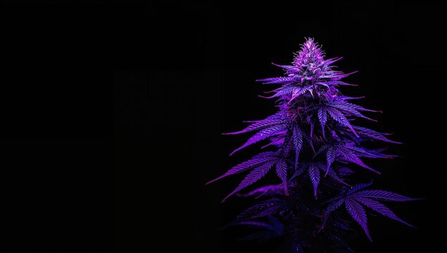 Brightly colored cannabis with large leaves and buds, highlighting plant health and growth, World Cannabis Day