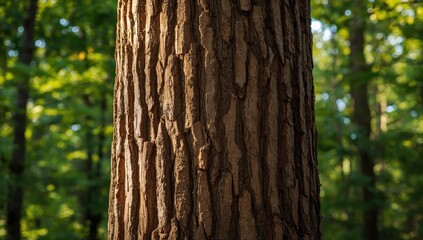 Obraz premium Close-up of tree bark surface serving as a natural background for layout and text placement