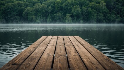 Wooded area adjacent to a waterfront dock ecological preservation, Earth Day