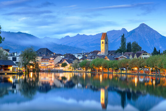 Interlaken, Switzerland on the Aare River 4090
