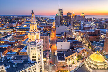 Obraz premium Buffalo, New York, USA Downtown Skyline 4088