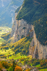 Lauterbrunnen, Switzerland valley from Wengen 4059
