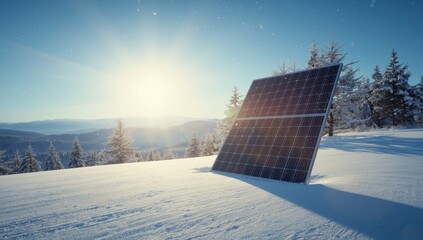 Photovoltaic solar modules mounted on a rooftop, focusing on renewable energy utilization