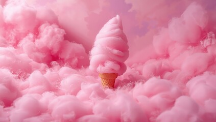 Pink cotton candy backdrop with blurred soft candy floss and dessert-like textures, suited for layout backgrounds