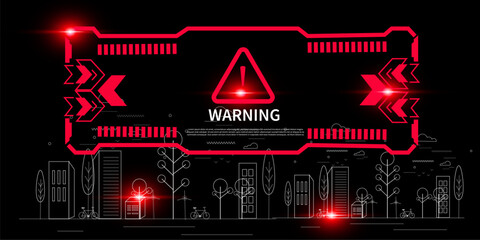 Warning alert to protect city data 