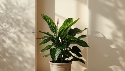 Anthurium Warocqueanum, showcasing detailed leaf structure for plant identification