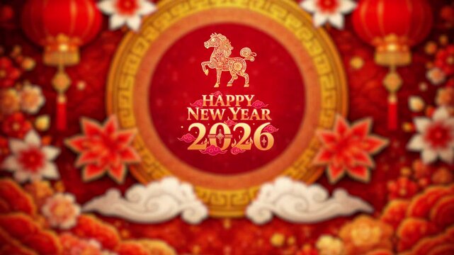 Elegant Lunar New Year Celebration Animation