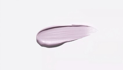 Isolated cream swatch on light purple background, intended for cosmetic application, World Skin Awareness Day