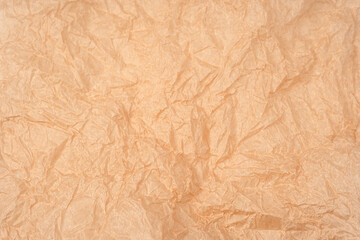 Fototapeta premium Crumpled paper as background. Top view.