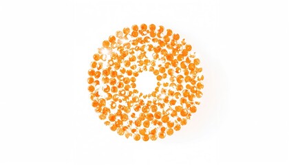 Vivid orange circles creating a lively pattern suitable for UI background or editorial layouts, bold color use
