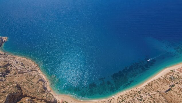 Maltas Comino Island, highlighting rugged shoreline for environmental preservation