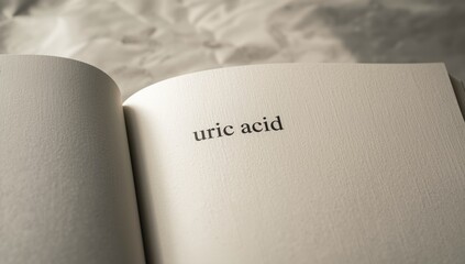 Uric acid deposits on a laboratory tray, highlighting biochemical analysis and diagnostic procedures