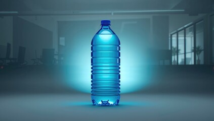 19 liter BPA free refillable plastic water jug for cooler, suitable for home and office mineral water supply, studio shot