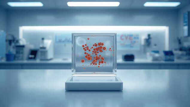 Laboratory Widal test using agglutination to detect typhoid and paratyphoid fever, medical testing