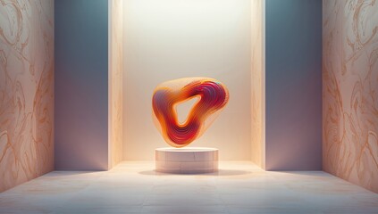 Complex fractal design featuring abstract futuristic forms, ideal for digital backgrounds or technical interfaces