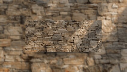 Flat stone masonry wall with weathered appearance highlighting durable building materials, relevant for architectural conservation