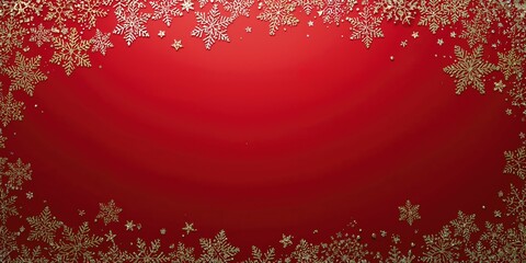 Holiday card featuring gold foil star cutouts and silver snowflake border, seasonal celebration