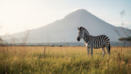 Zebra in a mountain reserve setting, highlighting animal conservation efforts