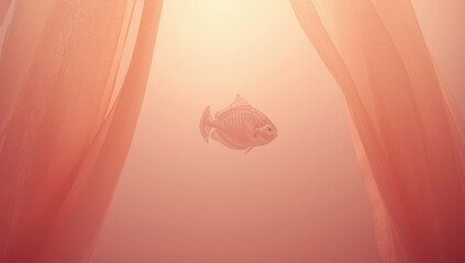 Delicate sunrise-inspired coral gradient with smooth transitions from warm peach to soft pink, suitable for UI backgrounds