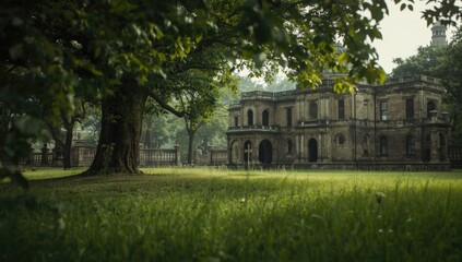 Old British Residency site commemorating those who died in the Indian Mutiny siege, heritage conservation